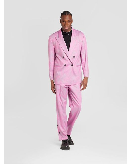 HUGO Anzug 'ulan/groove 242' in Pink für Herren