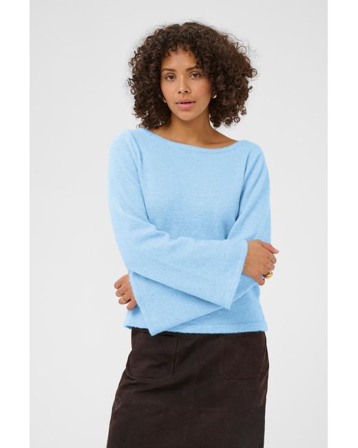 Kaffe Blue Strickpullover Kajolanda