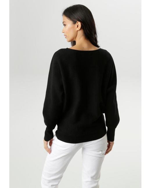 Aniston SELECTED Black Pullover