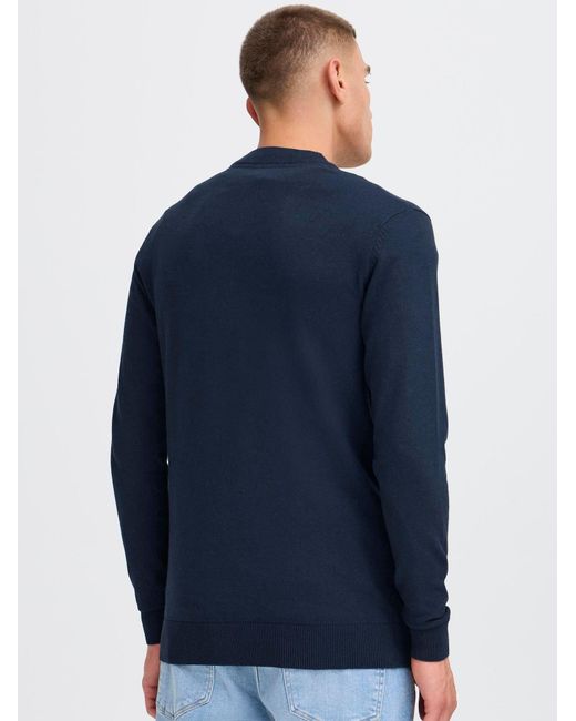 Solid Strickjacke Akalma in Blue für Herren