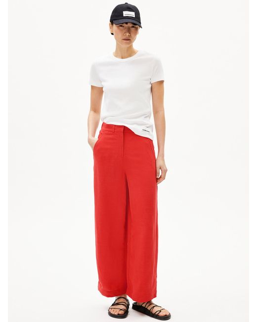 ARMEDANGELS Red Hose Caarunus Lino