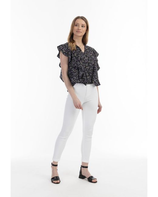 Usha Black Bluse
