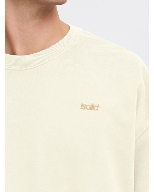 Solid Sweatshirt Sdnoor in Natural für Herren
