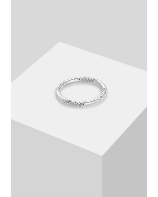Elli Jewelry Metallic Ring Twisted