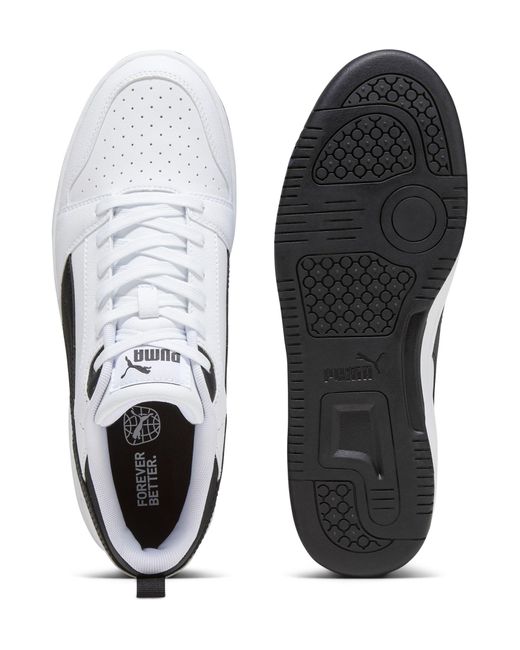 PUMA White Sneaker 'rebound v6'
