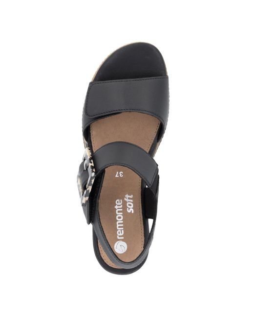 Remonte Black Sandale 'D2L53'