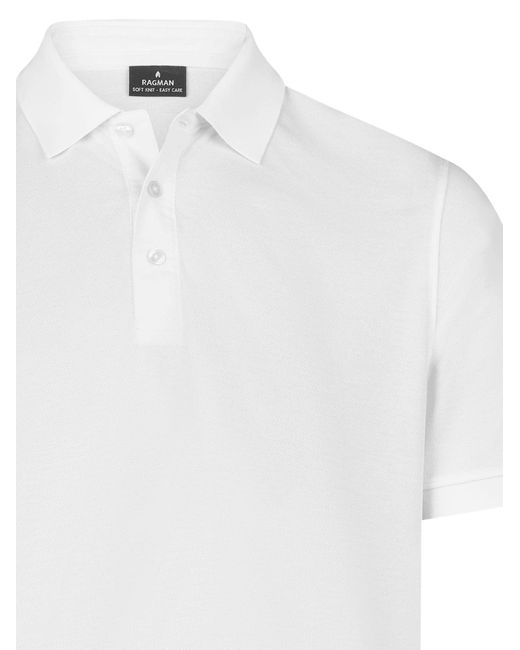 RAGMAN Shirt Basic in White für Herren