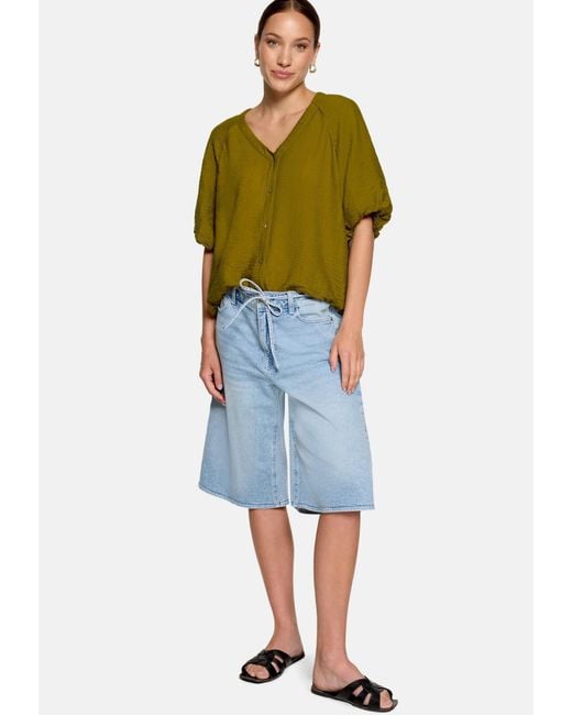 Zero Green Casual-Bluse