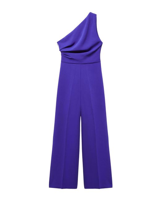 Mango Purple Jumpsuit 'yes'