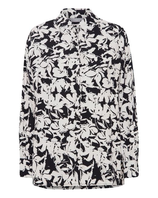 Fransa Black Bluse 'Cina'