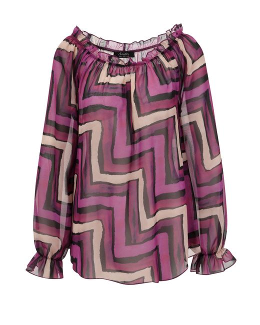 Aniston SELECTED Purple Bluse