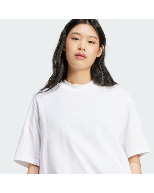 Adidas White Funktionsshirt 'Essentials Contemporary'