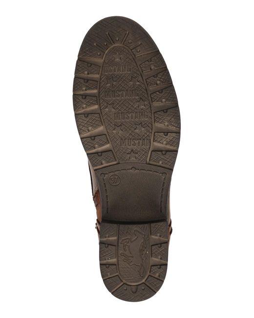 Mustang Brown Schnürstiefelette
