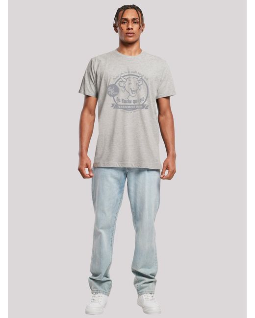 F4NT4STIC T-Shirt The Laughing Cow in Gray für Herren