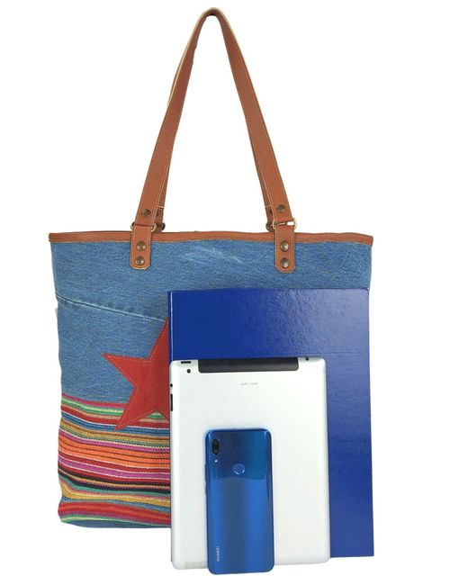 Sunsa Blue Shopper