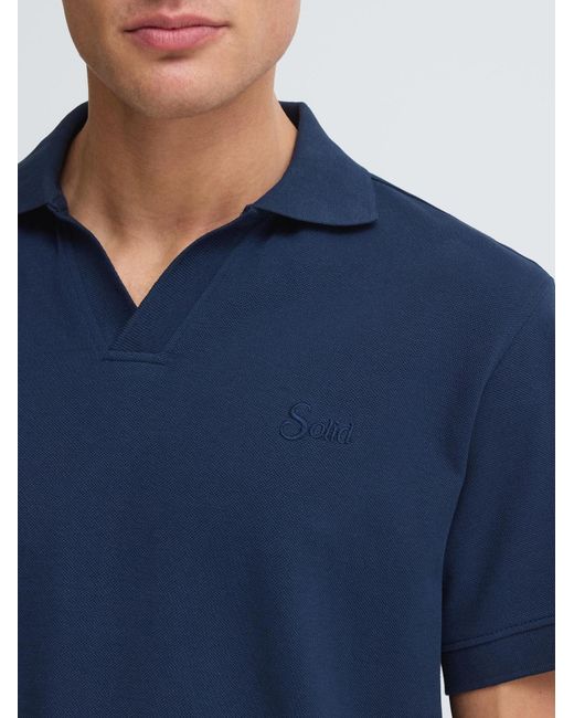 Solid Poloshirt Sdbetova in Blue für Herren