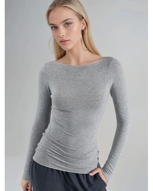 Busem Gray Bluse