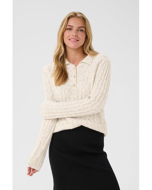 Cream White Pullover Crjunah