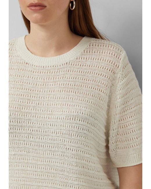 QS White Strickpullover