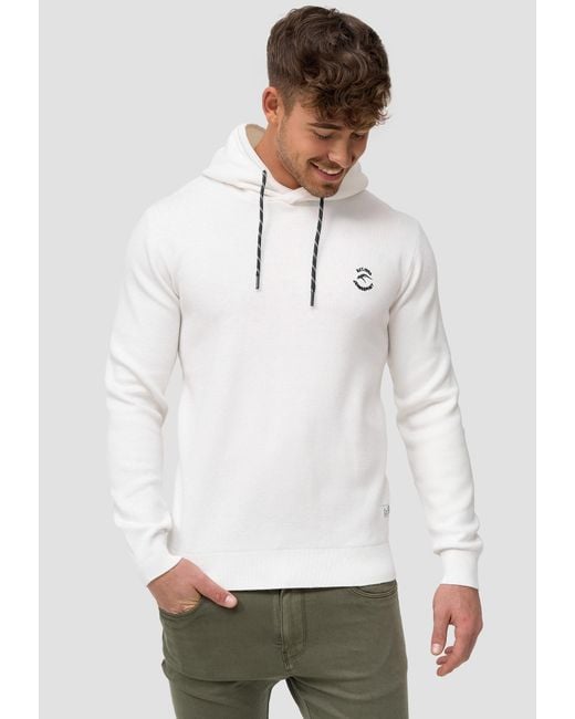 INDICODE Pullover Longview in White für Herren