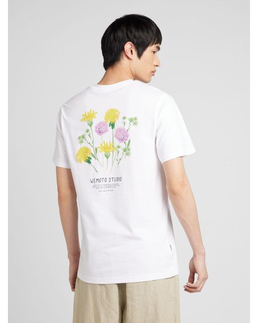 Wemoto T-shirt 'garden club' in White für Herren