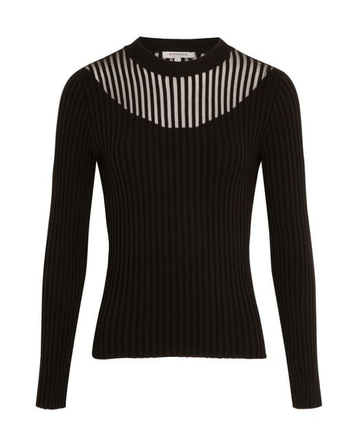 Morgan Black Pullover Mandrin
