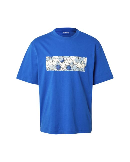 HUGO T-Shirt Nurix in Blue für Herren