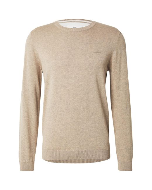 S.oliver Pullover in Natural für Herren