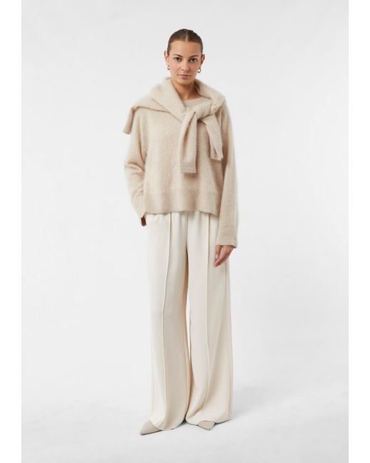 Comma, White Pullover