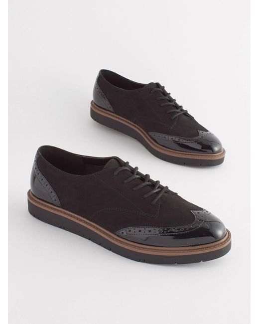 Next Brown Schnürschuh