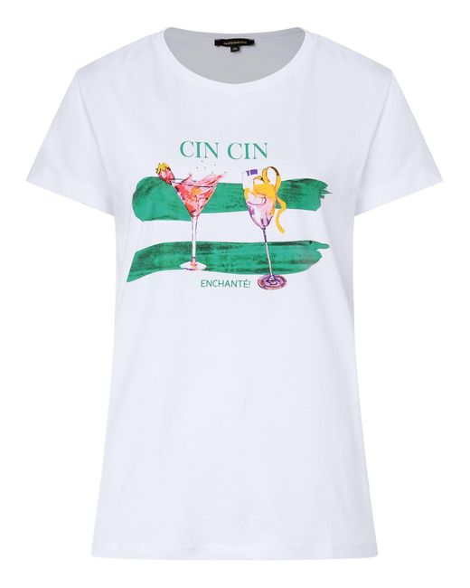 MORE&MORE White T-shirt 'cin cin'