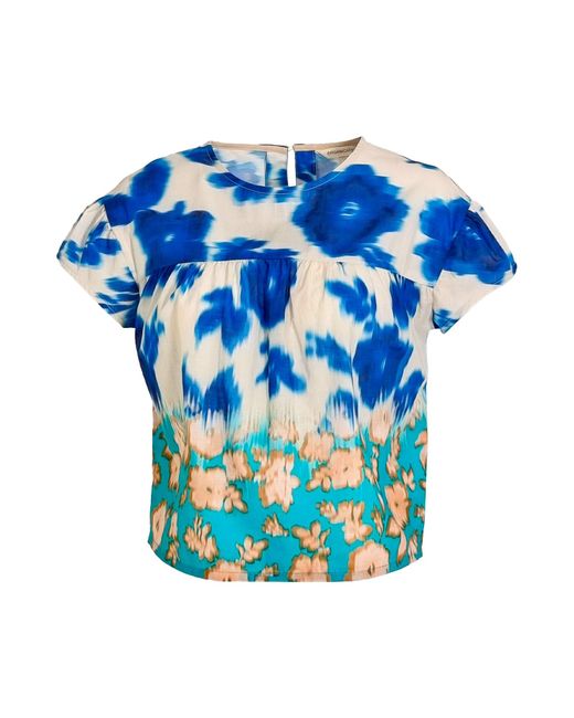 ORGANICATION Blue Bluse