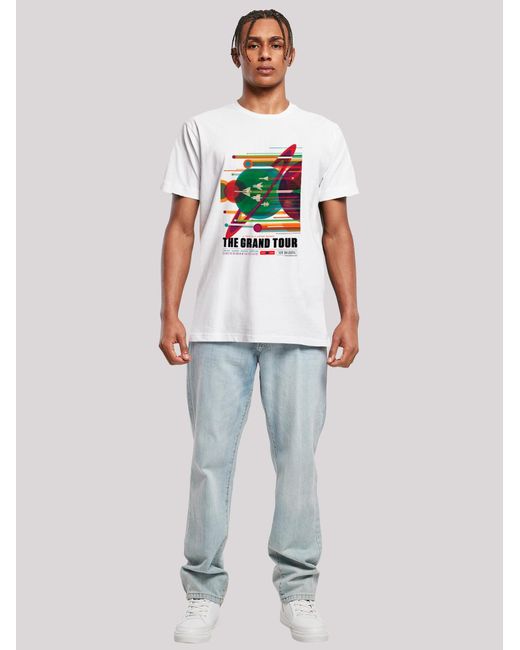 F4NT4STIC T-Shirt Nasa The Grand Tour Interplanetary in White für Herren