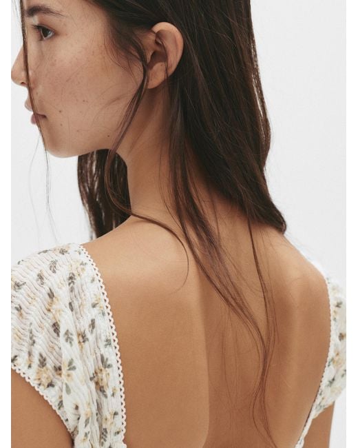 Pull&Bear White Kleid