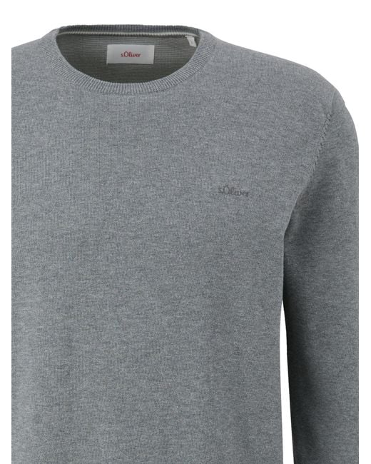 S.oliver Oliver Pullover Basic in Gray für Herren
