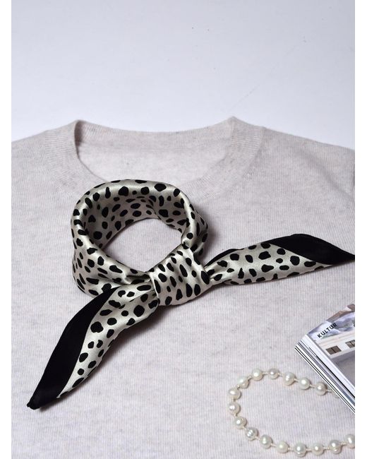 MayTree Black Schal Leopard
