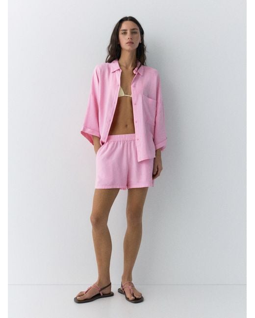 Pull&Bear Pink Bluse Pacific
