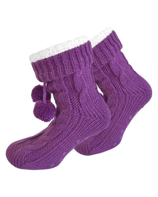 normani Purple Socken