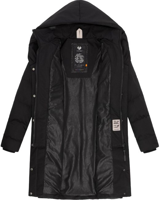 Ragwear Black Funktionsmantel 'Natalka'