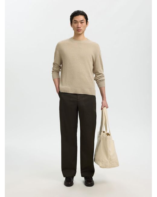 SELECTED Pullover in Natural für Herren