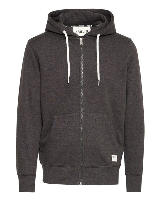 Solid Sweatjacke Chali in Gray für Herren