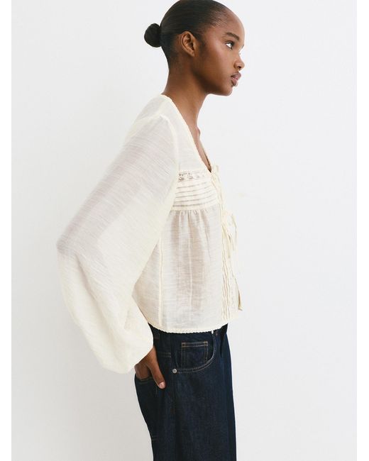 Pull&Bear White Bluse