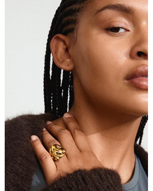 Pilgrim Metallic Ring Luca