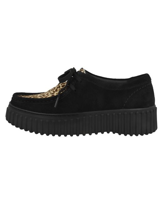 Clarks Black Schnürschuh 'Torhill Bee'
