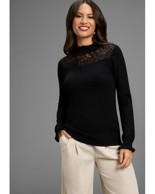 Laura Scott Black Pullover