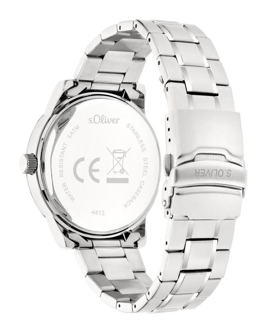 S.oliver Analoguhr in Gray für Herren