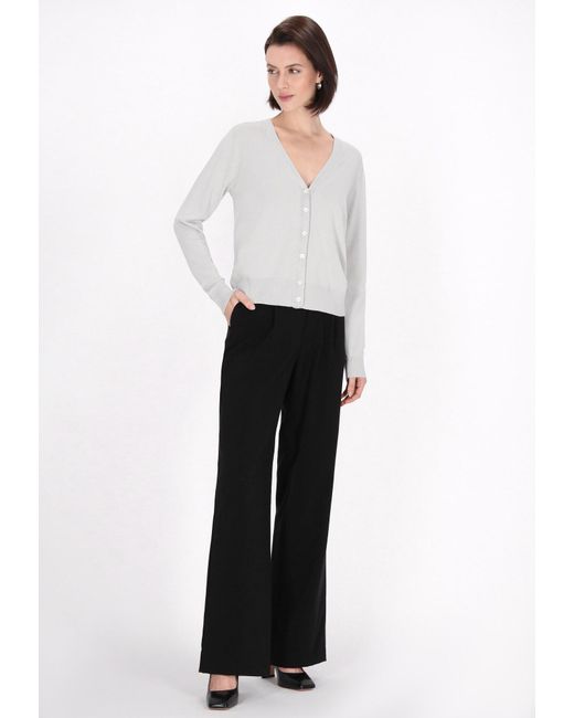 usha BLACK LABEL White Strickjacke
