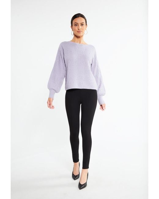 faina Purple Pullover