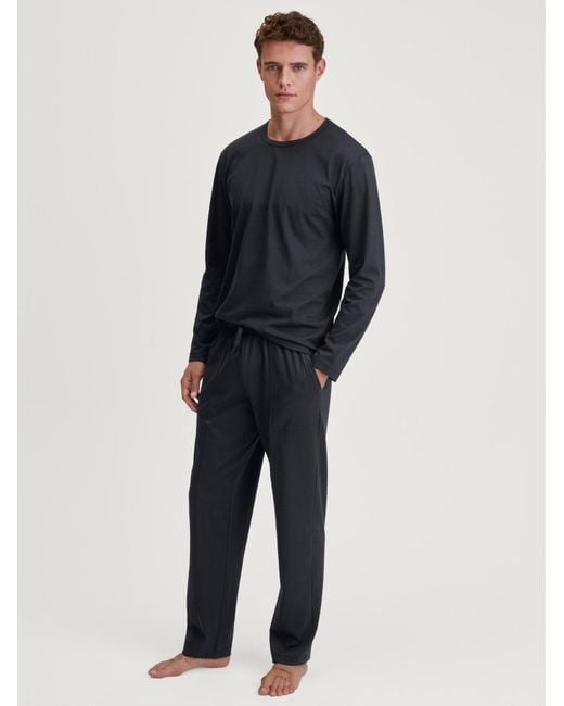 Calida Shirt Remix Basic Sleep in Black für Herren