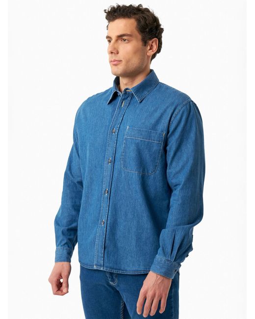 ORGANICATION Hemd in Blue für Herren